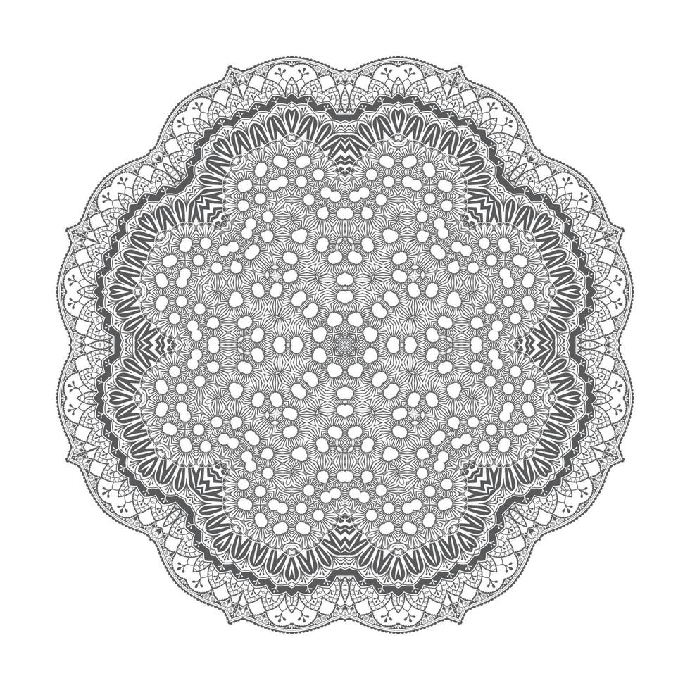 elegante design mandala line art vettore