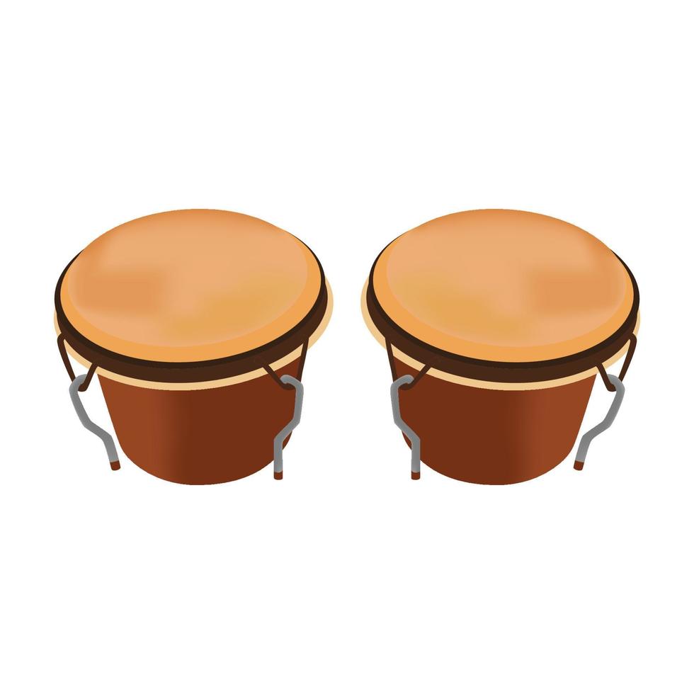 illustrazione di arte di tamburi bongo vettore