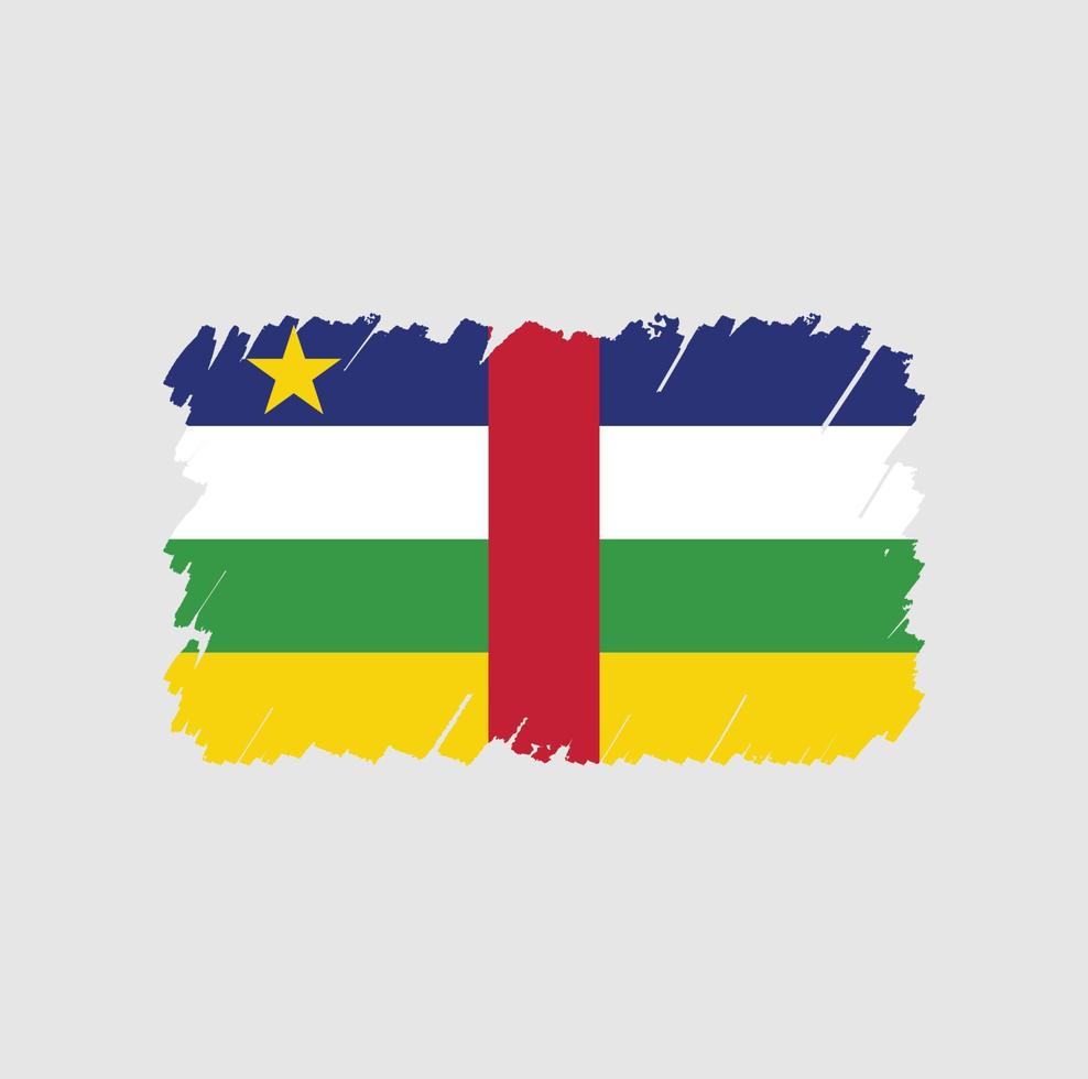 pennello bandiera dell'Africa centrale vettore