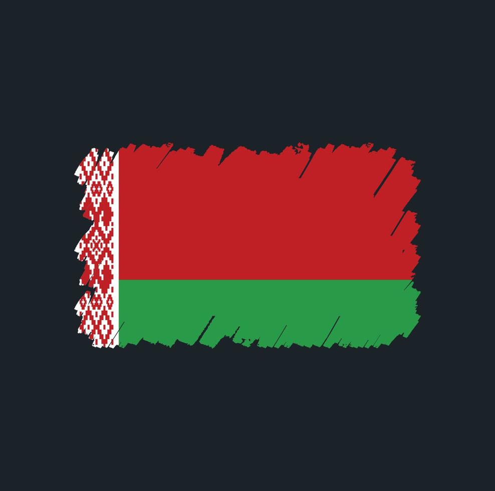 pennello bandiera bielorussia vettore