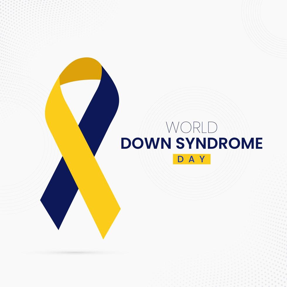 post sui social della giornata mondiale della sindrome di down vettore