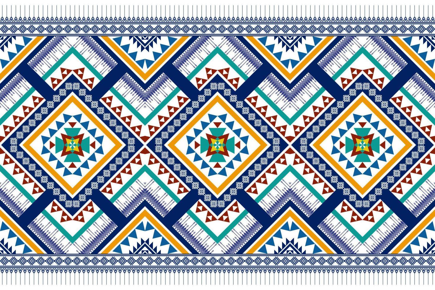 disegno geometrico del modello etnico. Tappeto In Tessuto Azteco Mandala Ornamento Chevron Decorazione Tessile Carta Da Parati. sfondo di ricamo tradizionale indiano africano della Turchia tribale vettore