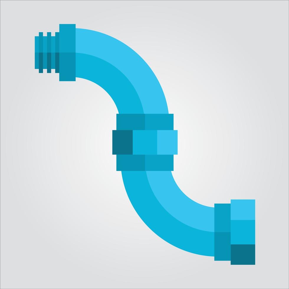 grafico vettoriale scalabile trasparente isolato tubo a gomito collegato