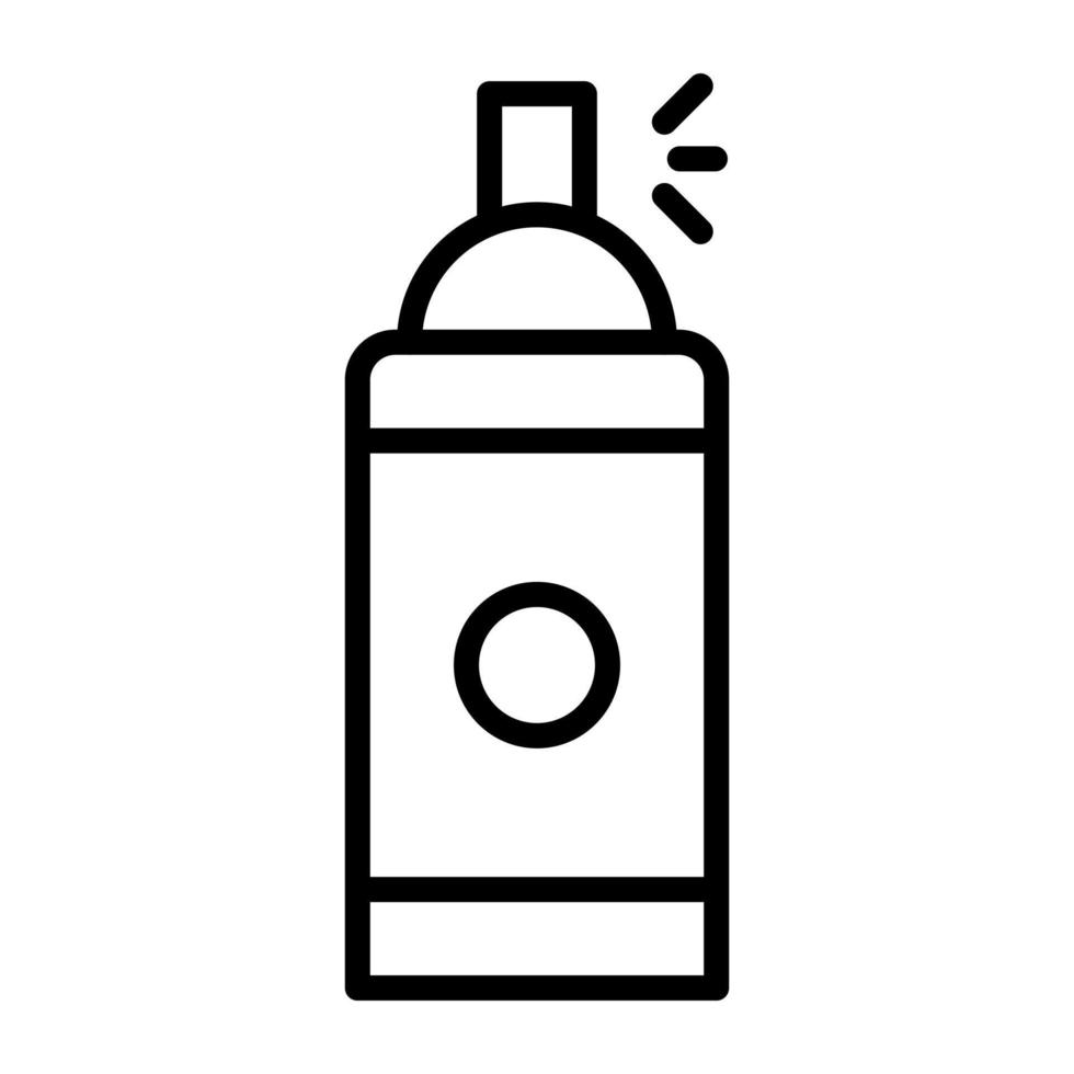 icona della linea di vernice spray vettore