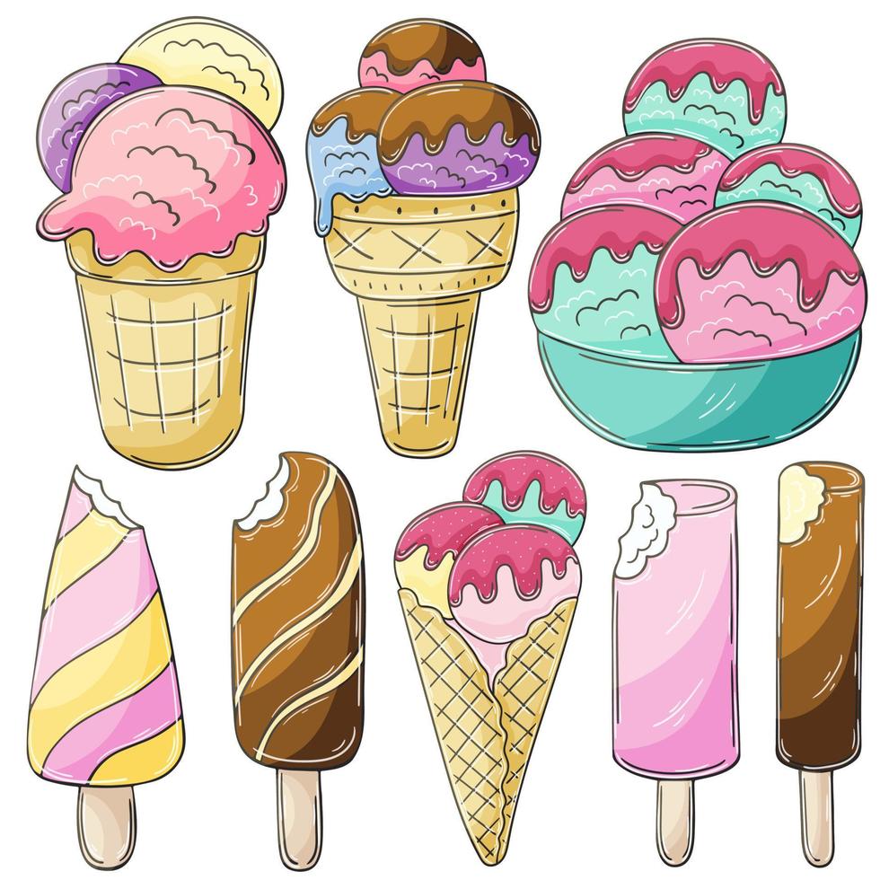 illustrazione in stile disegnare a mano. dessert dolce, elemento grafico per il design vettore