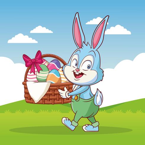 Buona Pasqua cartoon vettore