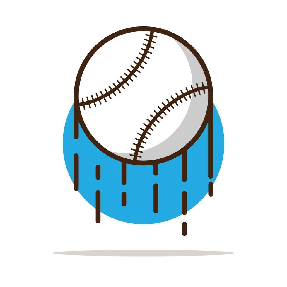 illustrazioni di cartoni animati di baseball vettore