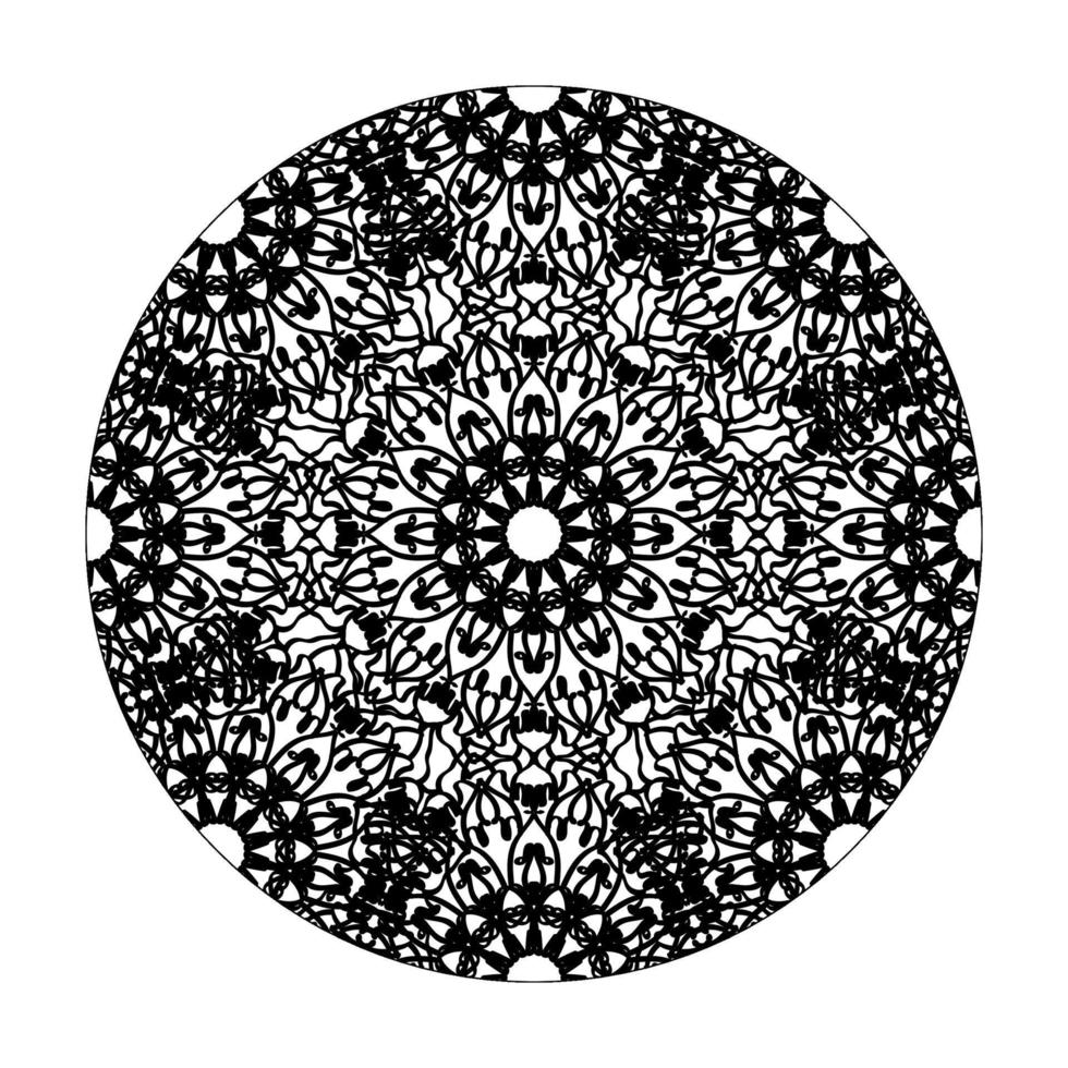 mandala disegnato a mano. decorazione in ornamento etnico orientale doodle. vettore