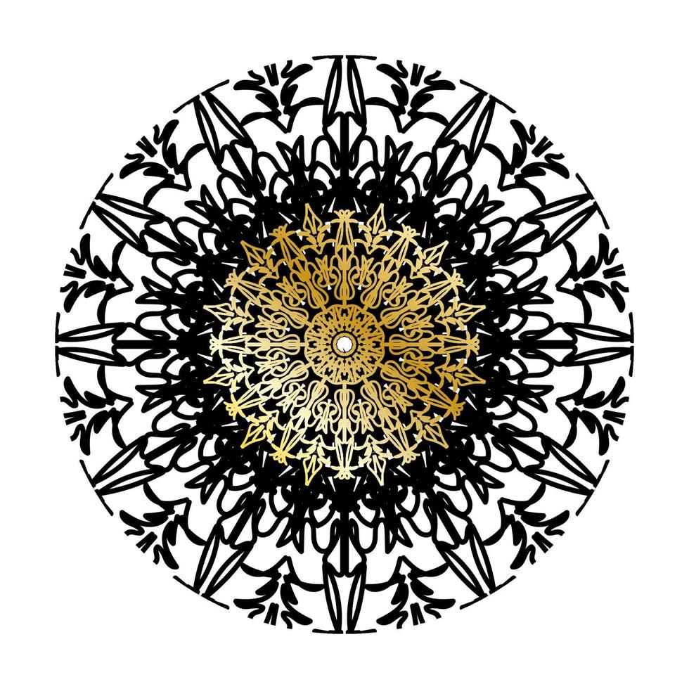 vettore cerchio astratto rotondo. stile mandala di lusso.