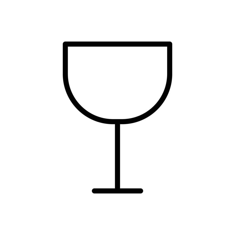 icona della bevanda. bicchiere. stile icona linea. adatto per l'icona della bevanda. design semplice modificabile. vettore del modello di progettazione