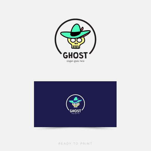 Logo Corporate GHOST Design semplice vettore