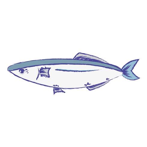 delizioso pesce di mare con alimentazione naturale vettore