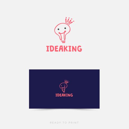 Logo Corporate IdeaKing Design semplice vettore