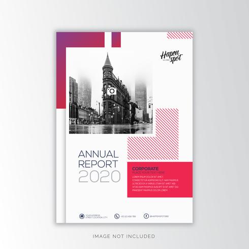 Rapporto annuale Corporate, design creativo vettore