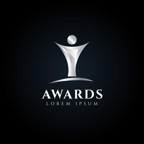 Logo dei Silver Trophy Awards vettore