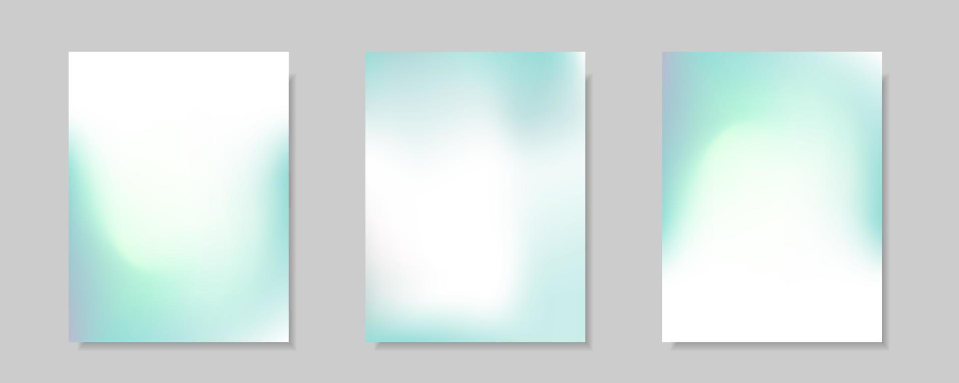 raccolta di sfondi di copertina vettoriali sfumati di colore bianco blu astratti. per sfondi di brochure aziendali, carte, sfondi, poster e disegni grafici. modello di illustrazione