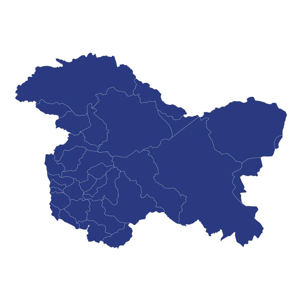 mappa di alta qualità è uno stato dell'India vettore