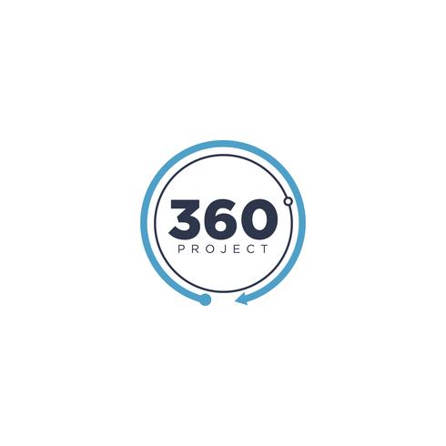 Logo 360 Circle vettore