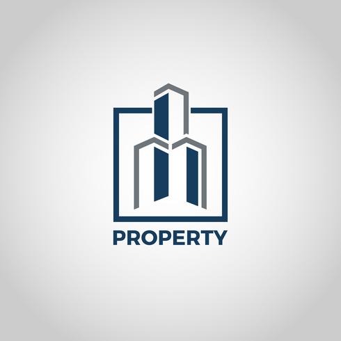 Logo delle proprietà vettore