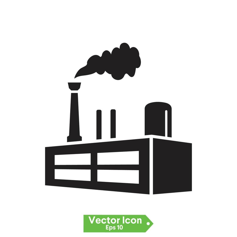 icone di fabbrica industriale - insieme di vettore. illustrazione della costruzione di piante. elementi di design. vettore