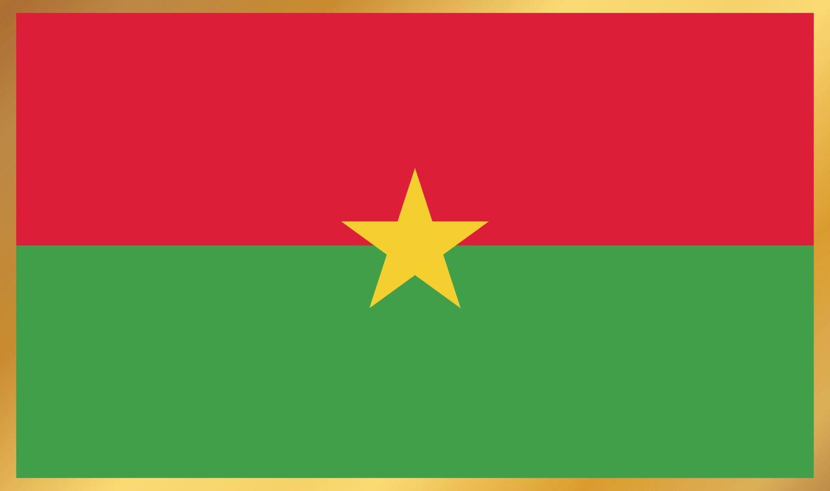 bandiera del burkina faso, illustrazione vettoriale