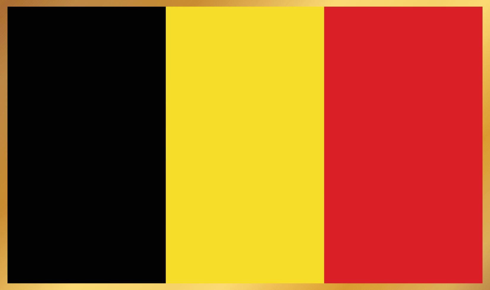bandiera del Belgio, illustrazione vettoriale