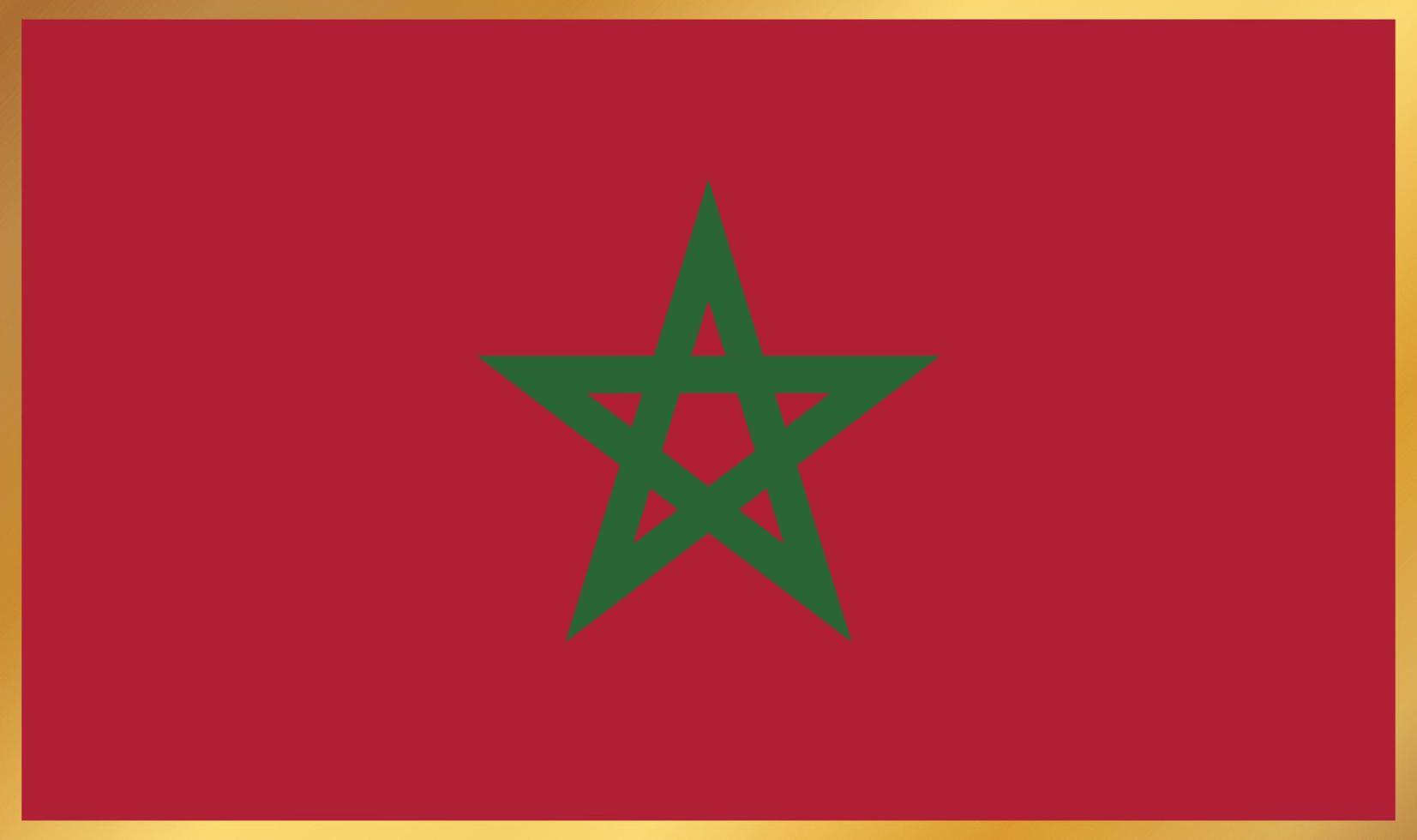bandiera del Marocco, illustrazione vettoriale