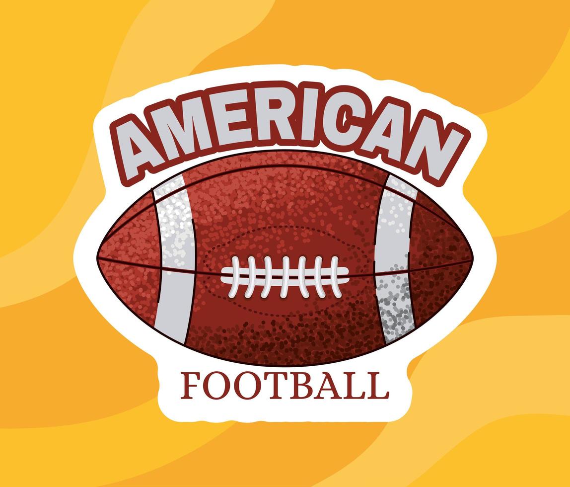 disegno di football americano vettore