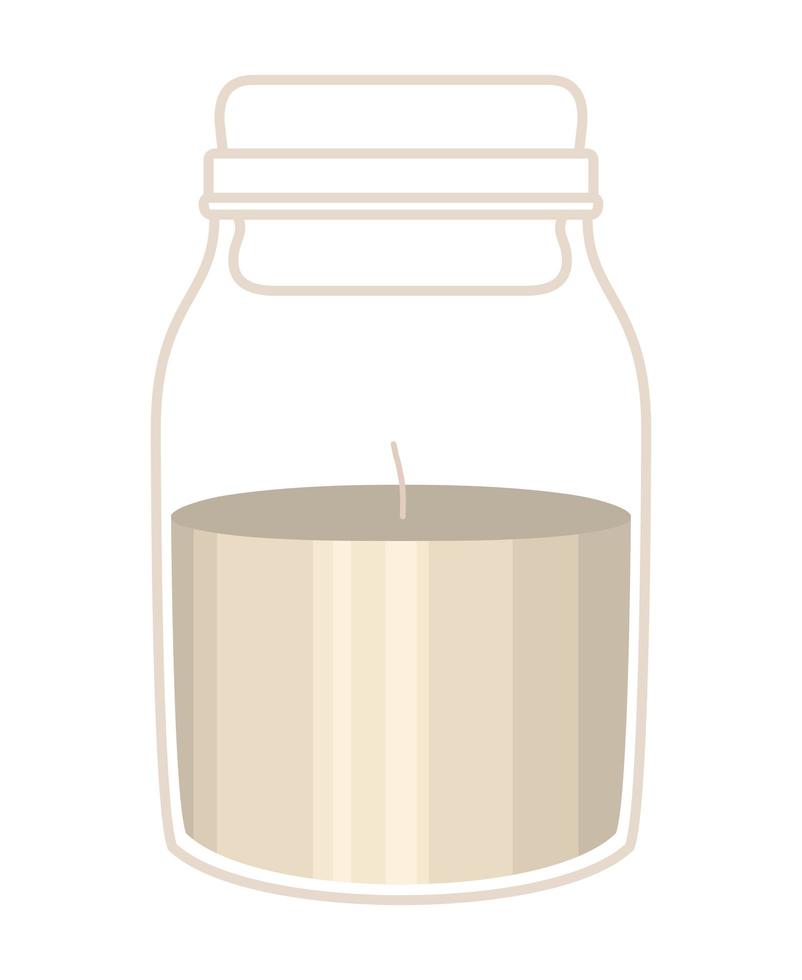 illustrazione del barattolo di candela vettore