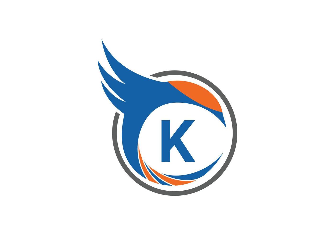 k logo lettera design immagine vettoriale