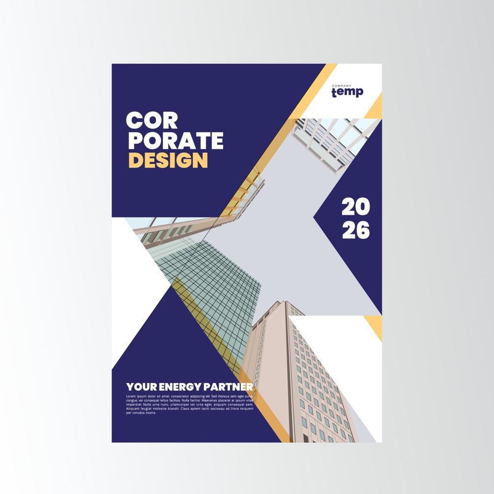 relazione annuale aziendale, design creativo vettore