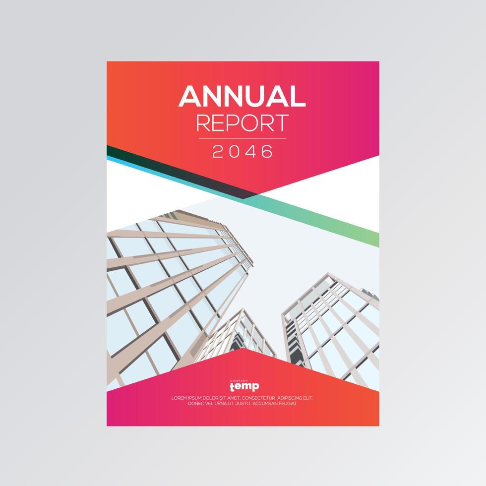 relazione annuale aziendale, design creativo vettore