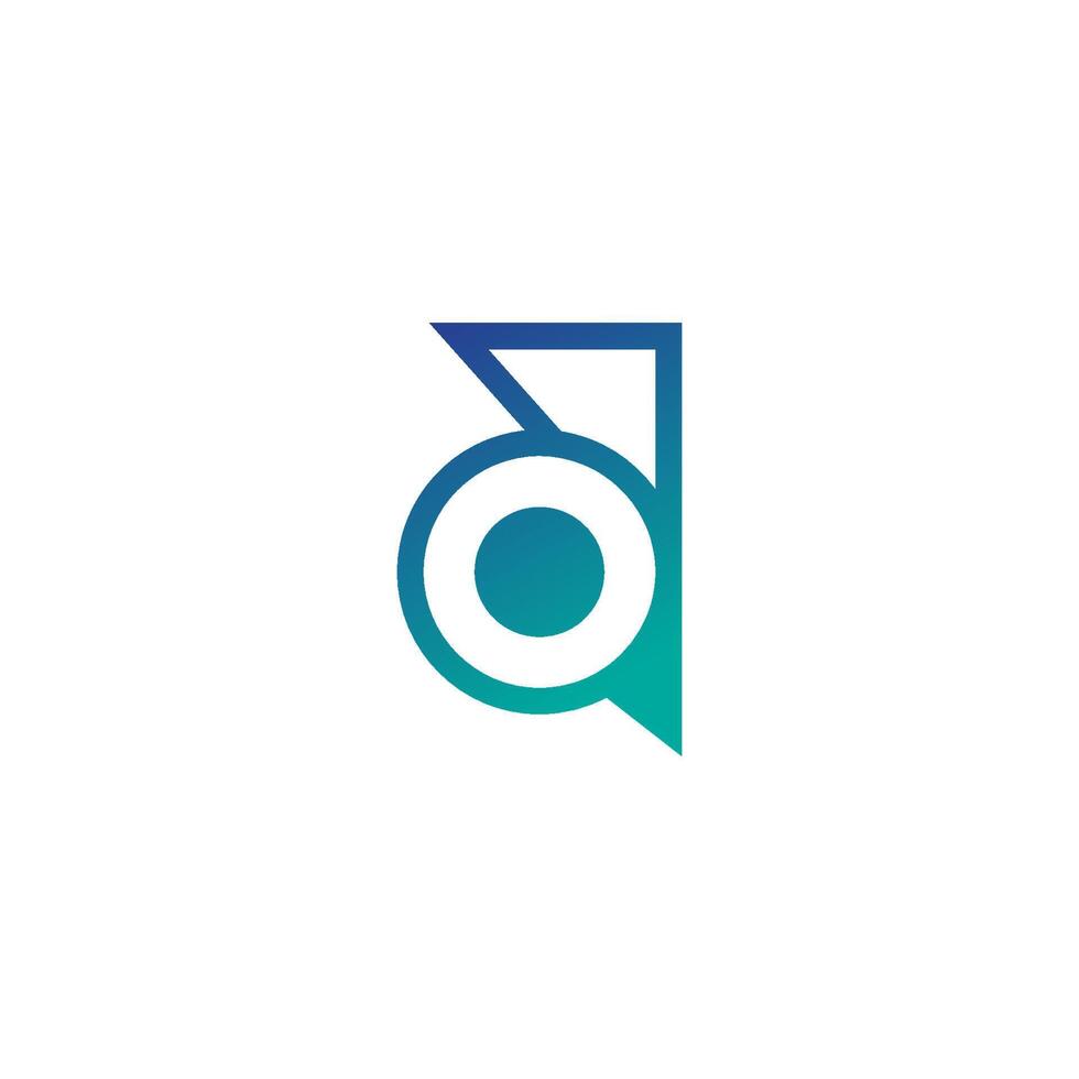 lettera un concetto di design icona logo vettore