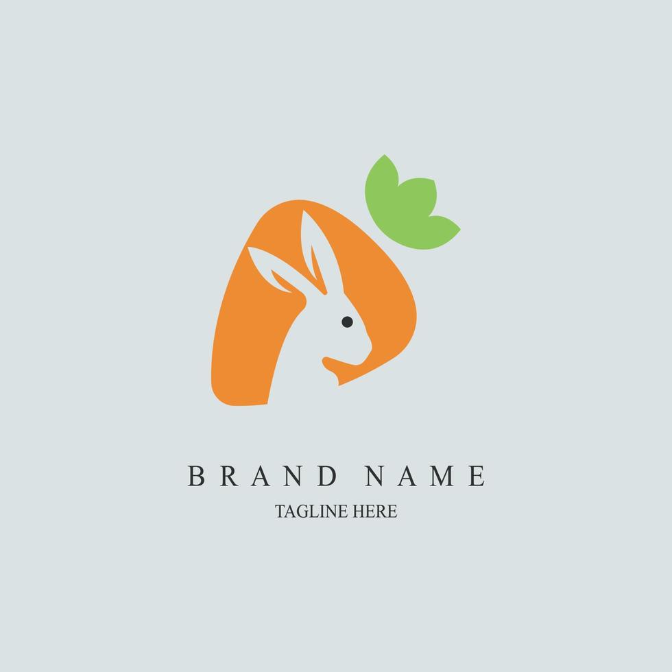disegno del modello logo coniglio per marchio o azienda e altro vettore