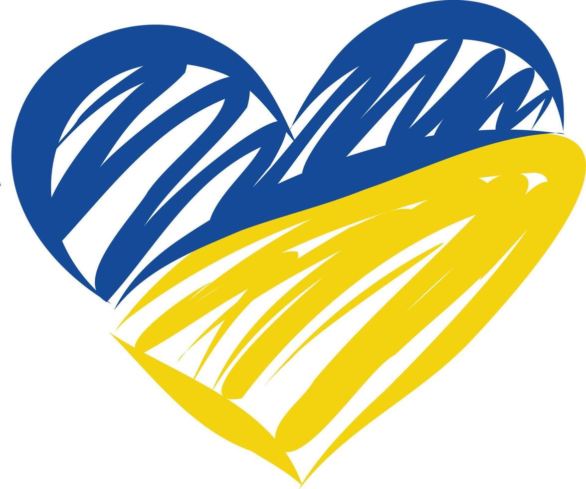 il cuore del mondo in ucraina. vettore