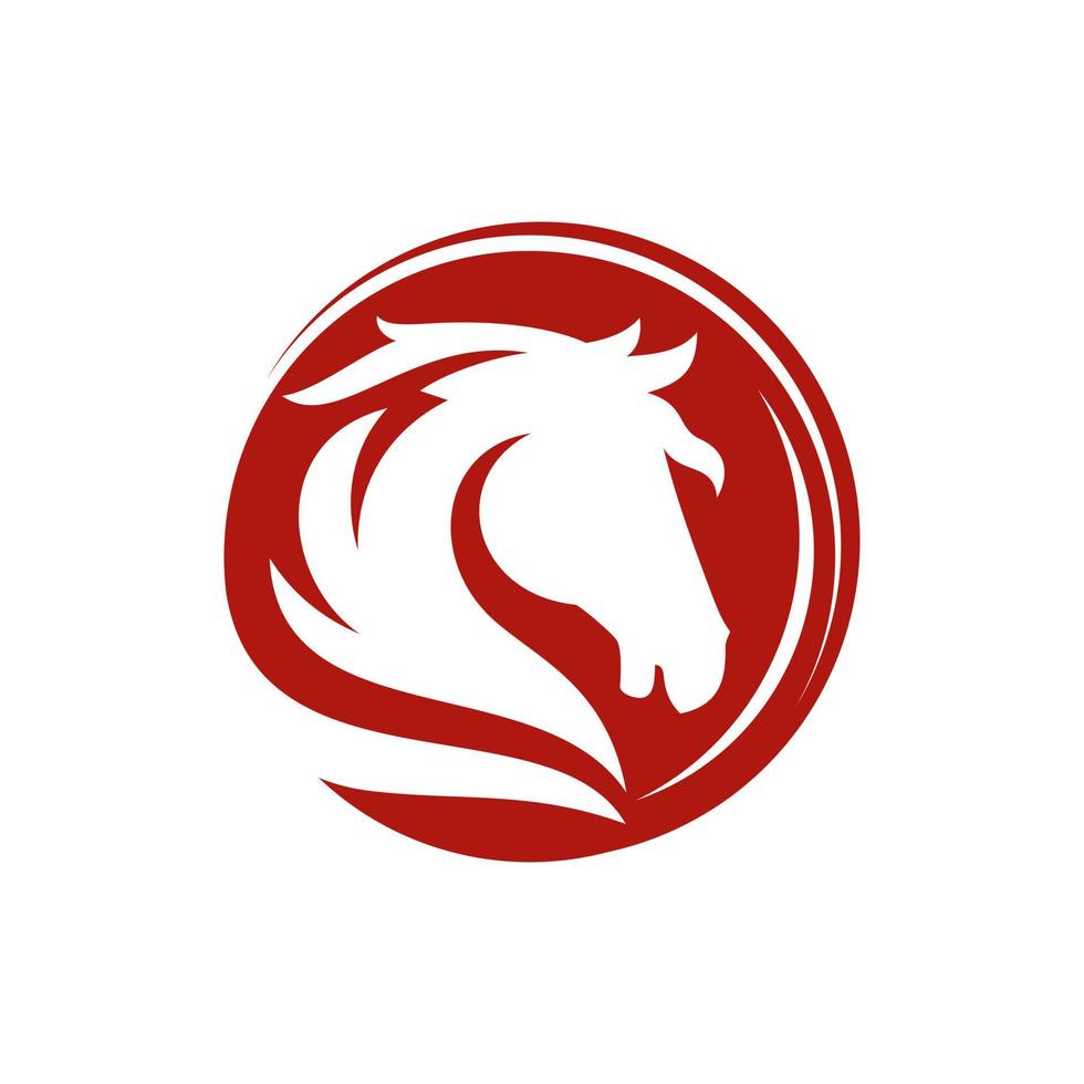 illustrazione vettoriale di cavalli logo design
