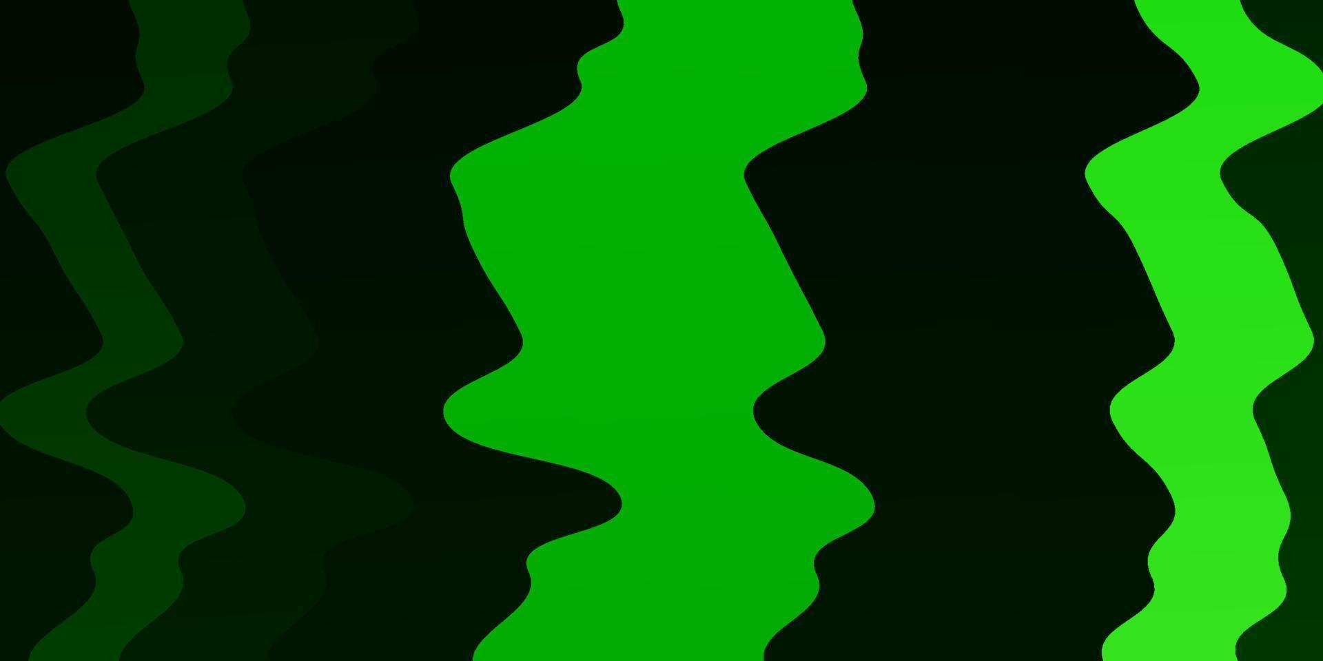 sfondo vettoriale verde chiaro con linee piegate.