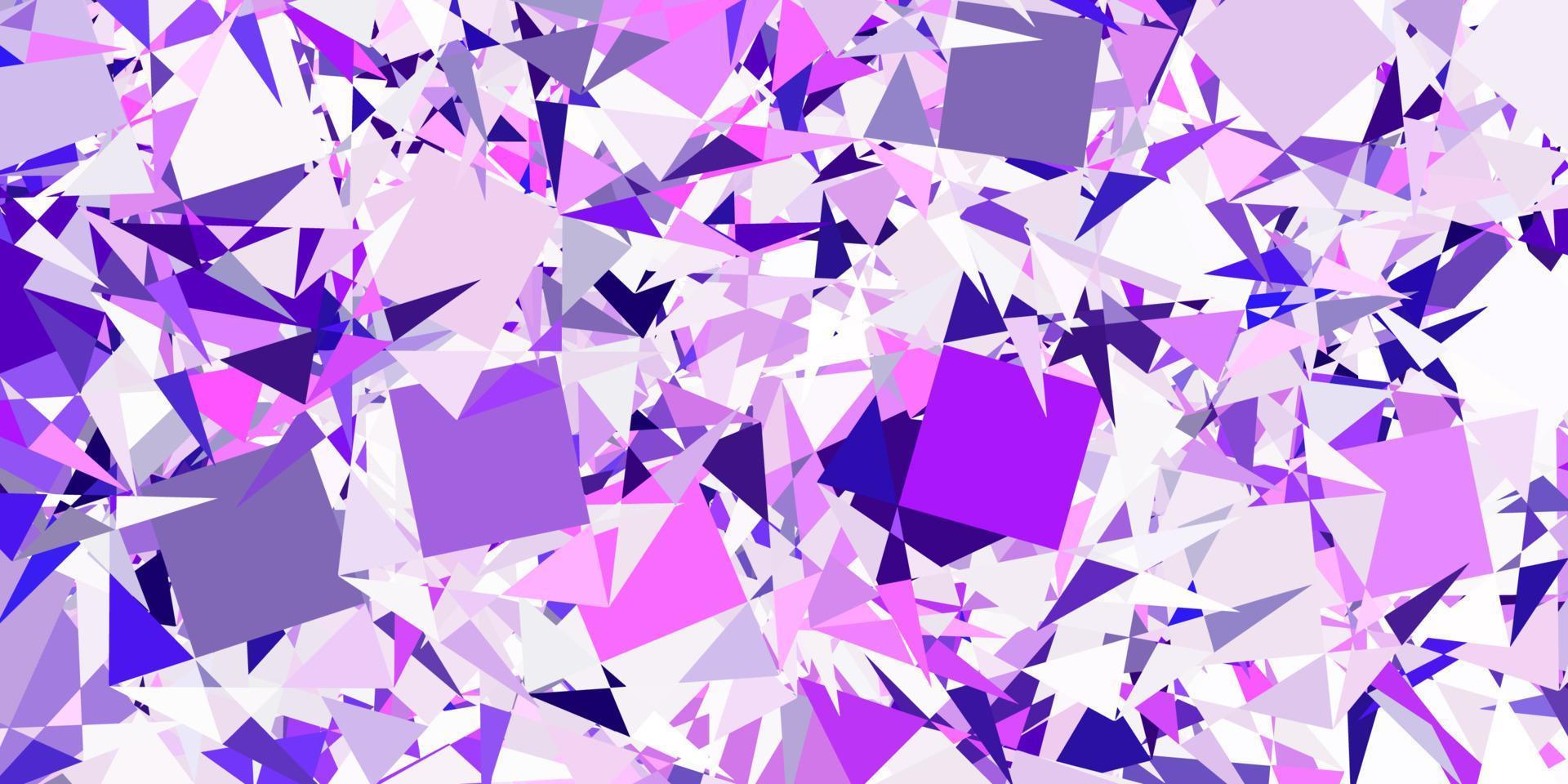 sfondo vettoriale viola chiaro con triangoli.