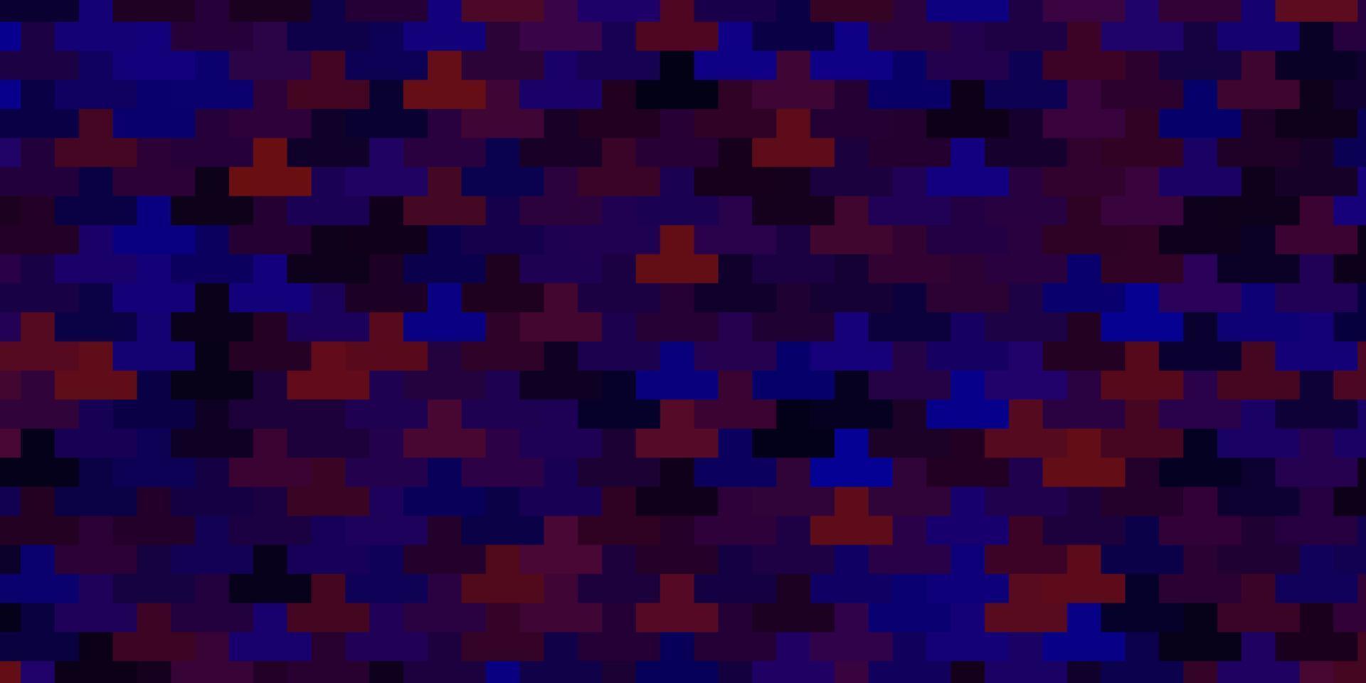 sfondo vettoriale blu scuro, rosso con rettangoli.