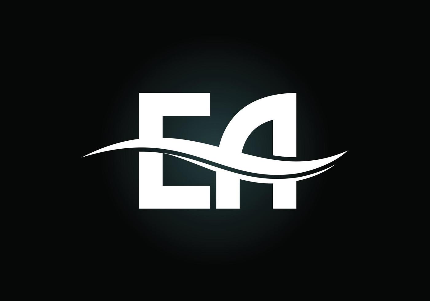 lettera iniziale ea logo design vector. simbolo grafico dell'alfabeto per l'identità aziendale vettore