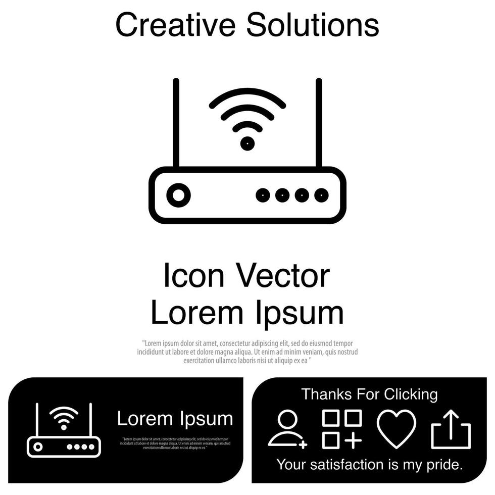 router icona vettoriale eps 10