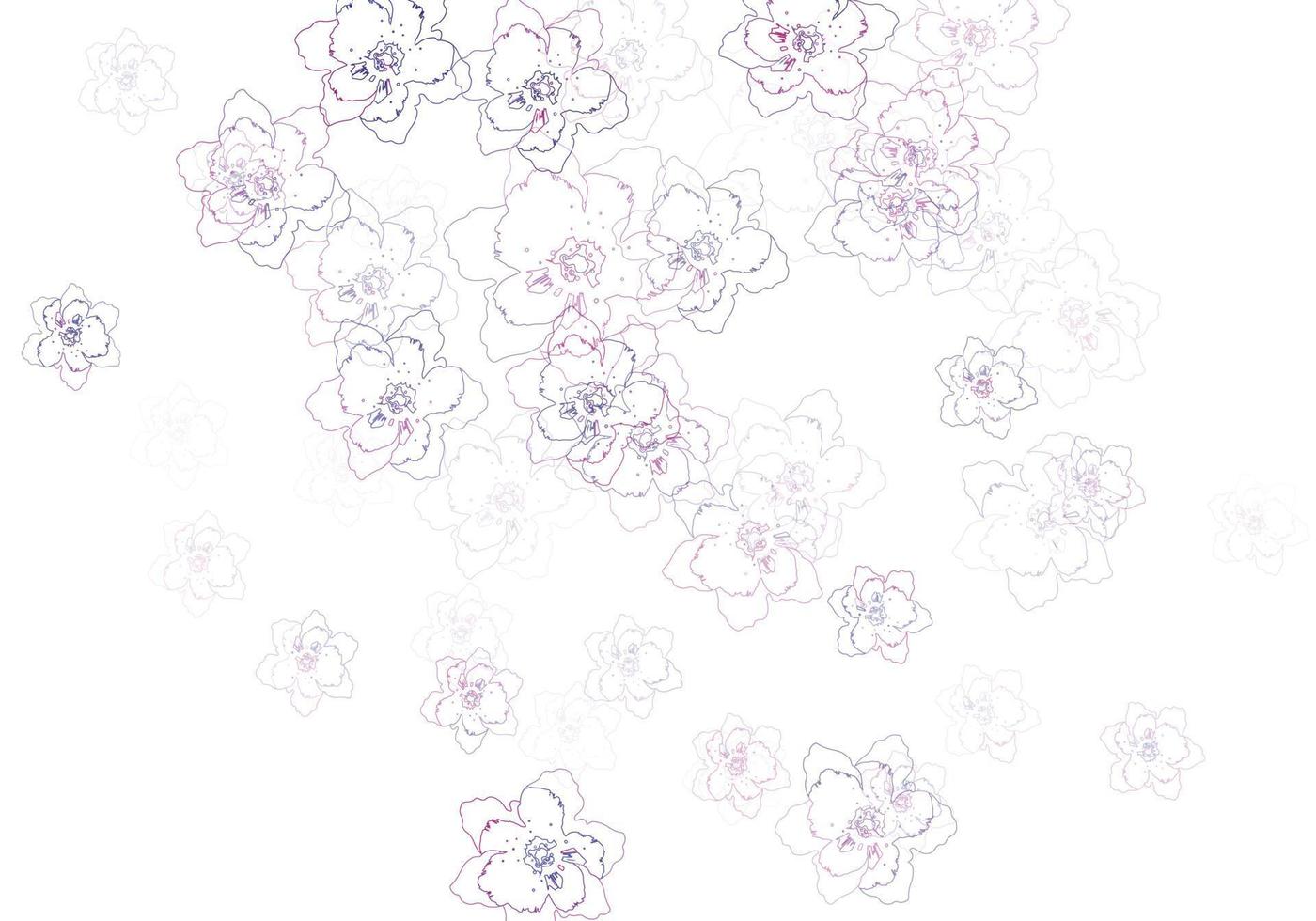 forma astratta di fiore blu e viola su sfondo bianco. illustrazione vettoriale. vettore