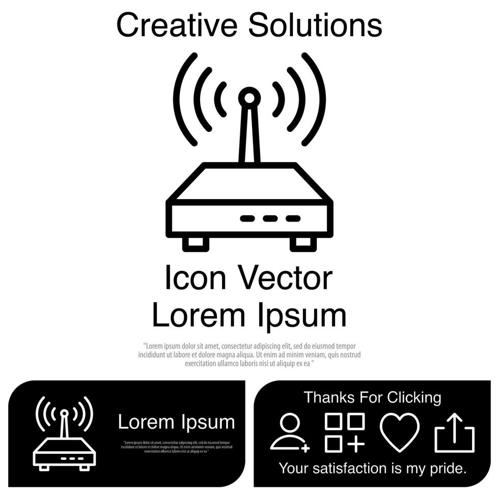 router icona vettoriale eps 10