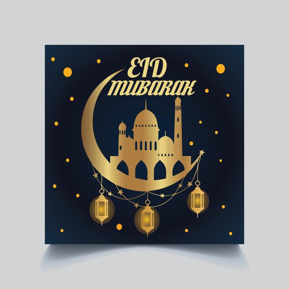 eid mubarak ramadan eid ul fitr eid ul adha post sui social media desiderio musulmano banner design modello download gratuito vettore gratuito