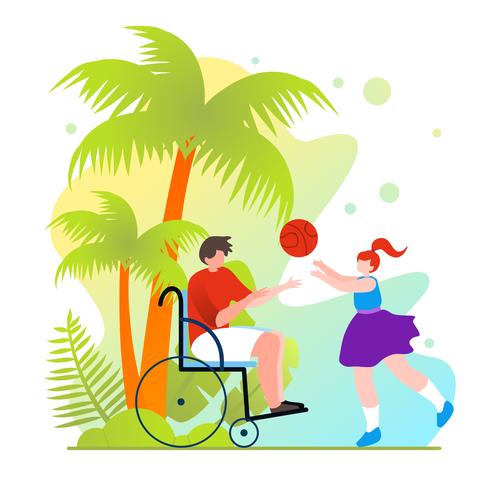 Basket per disabili vettore