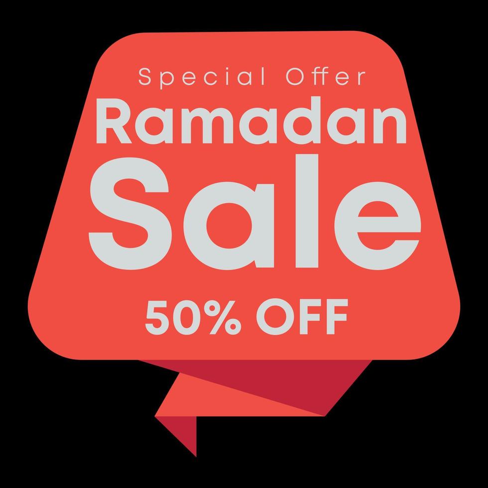 ramadan kareem post sui social media e vendita di offerte creative vettore