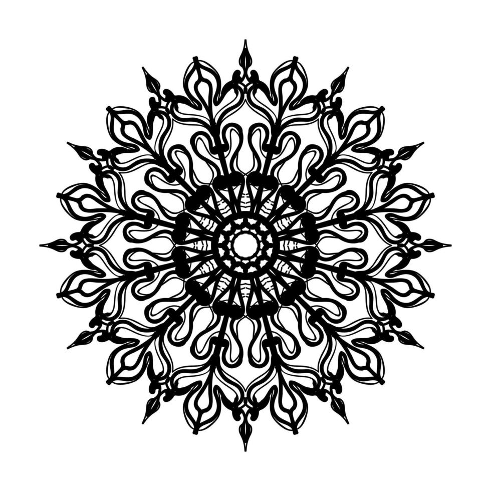 mandala disegnato a mano. decorazione in ornamento etnico orientale doodle. vettore