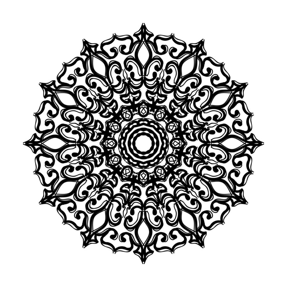 mandala disegnato a mano. decorazione in ornamento etnico orientale doodle. vettore