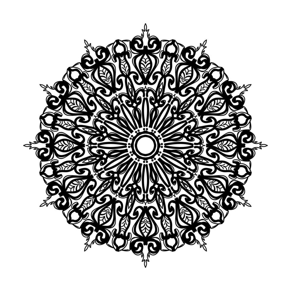 mandala disegnato a mano. decorazione in ornamento etnico orientale doodle. vettore