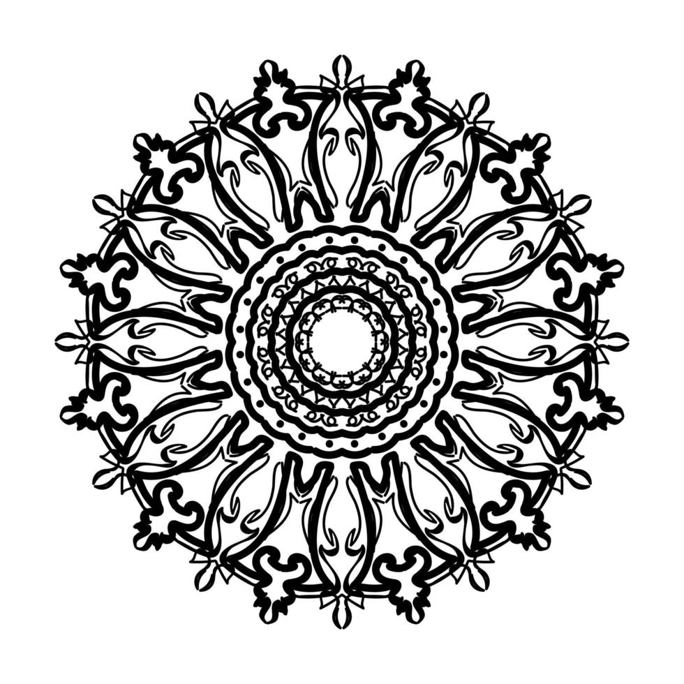 mandala disegnato a mano. decorazione in ornamento etnico orientale doodle. vettore